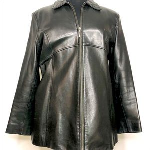 111 State Black Leather Jacket